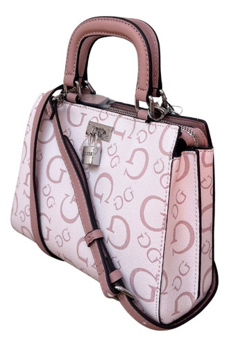 Bolsa Guess Meera Crossbody Monogram Con Correa Larga Mujer
