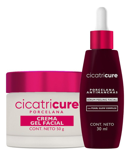 Kit Cicatricure Porcelana Crema + Serum Facial