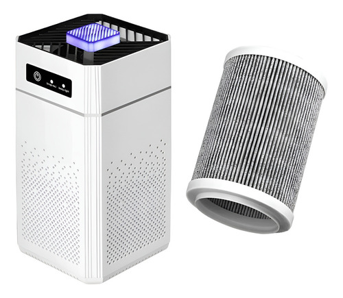 Purificador De Ar Compacto Filtro Hepa E Ionizacao Cor Branco 127/220V
