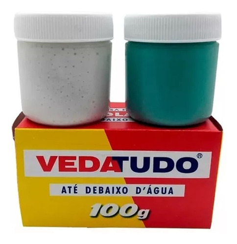 4x Cola Vedatudo 100g Reparos Caixa D'água Piscina Barco Pia