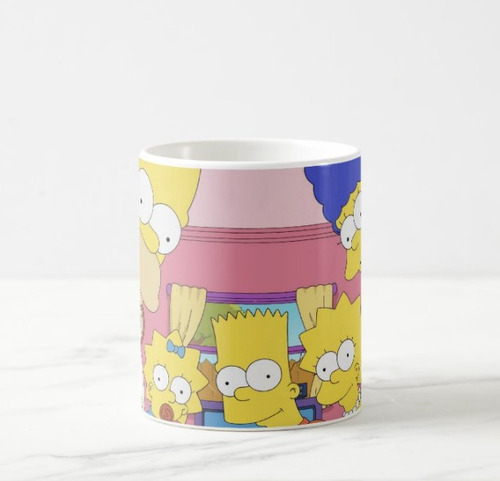 Caneca Porcelana Personalizada Os Simpsons