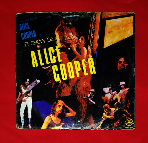Alice Cooper El Show De Live +insert Vinil Lp Disco Acetato