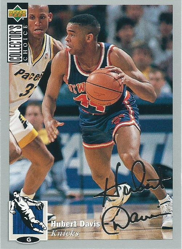 Barajita Hubert Davis Firma Plata Upper Deck 1994 #144 