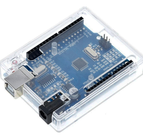 Kit 5x Case Capa Protetora Para Arduino Uno R3 Acrílico