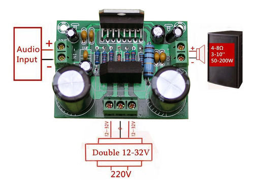 Imagen 3 de 8 de Amplificador Mono 100w Rms - Tda7293
