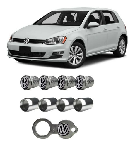 Bico Pneu Pino Roda Válvula Antifurto Ventil Vw Golf Gol Fox