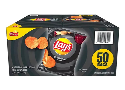 Lay's Barbecue Potato Chips (caja De 50 Pzas) (importados)