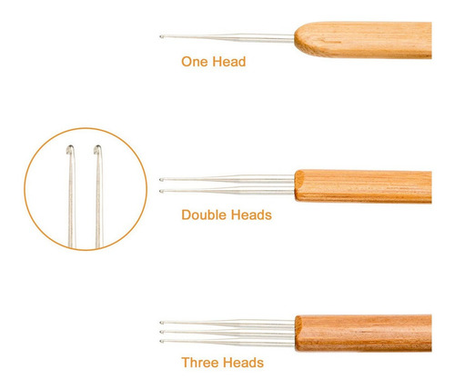 7 Ganchos De Ganchillo Para Rastas Para El Cabello, De