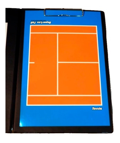 Imagen 2 de 5 de Pizarra Tenis Magnetica! Carpeta + Pizarra Doble + Fibron Df