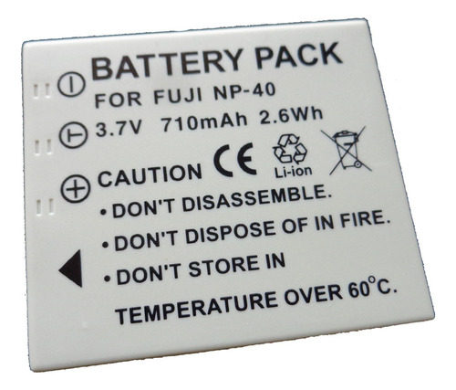 Bateria Fuji Np-40 Para Finepix Panasonic Cga-s004 Cga-s004e