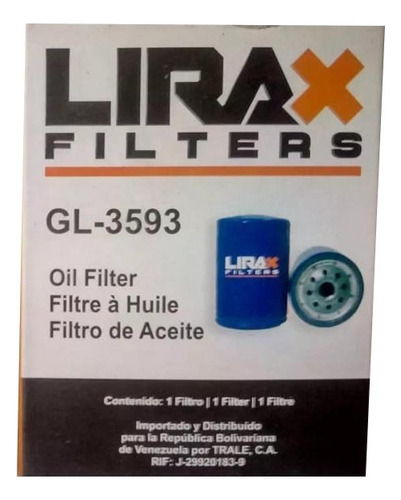 Filtro Aceite Grand Tiger Fiorino Palio Siena Uno Sportage 