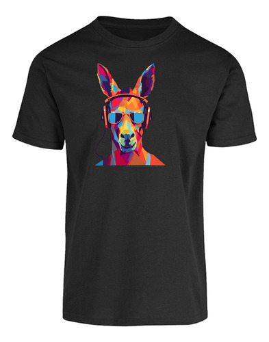 Playera Manga Corta De Burro Con Audífonos Y Lentes Colores