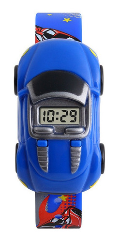 Reloj Niño Carrito Skmei 1241 Azul Oscuro Pantalla Digital