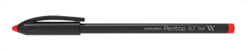 Caneta Newpen Esferográfica Pentop Black 0.5mm - Vermelho