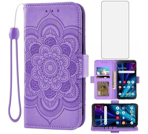 Asuwish Funda De Teléfono Para Alcatel Tcl A3x A600dl Funda