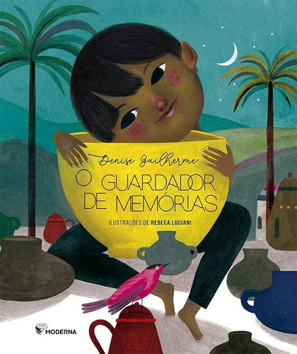 O GUARDADOR DE MEMORIAS, de Denise Guilherme. Editora MODERNA LITERATURA, capa mole em português, 2021