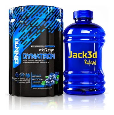 Dynatron Pré Treino 630g + Galão 1l + Dynamo Labz