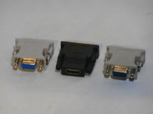 Adaptadores Vga - Dvi - Hdmi / Kit De 3 Unidades