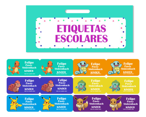 15 Etiquetas Ropa Personalizadas Pk Niños