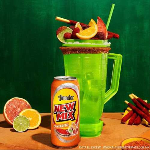 Pack De 24 Bebida Preparada New Mix Cantarito Lata 473 Ml