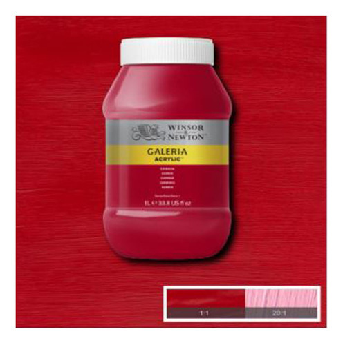 Tinta Acrílica Galeria Winsor & Newton 1 Litro Crimson