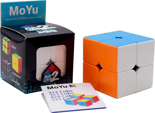 Cubo Rubik 2x2 Meilong Moyu Stickerless Speed Original