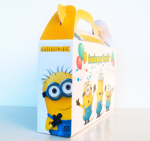 Minions - Cajita Souvenirs De Cumpleaños