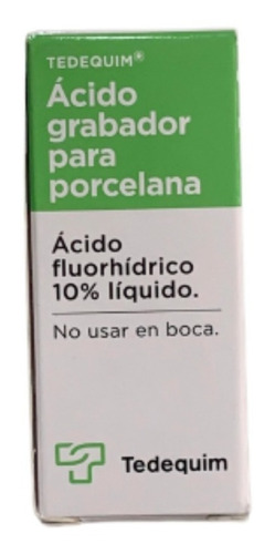 Acido Grabador Para Porcelana Envase Gotero 5ml Tedequim 