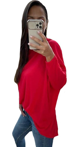 Imagen 4 de 8 de Remera Remeron Murcielago Mujer Talles Amplios Moda A09