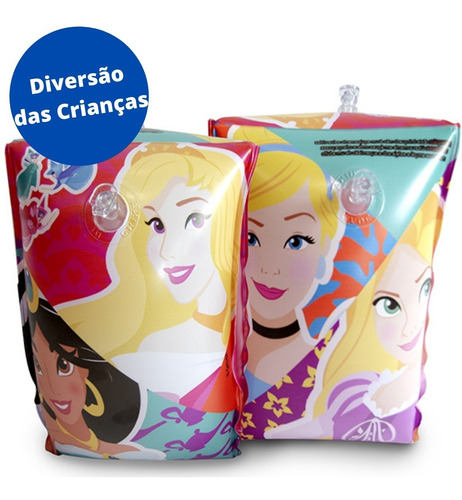 Boia De Braço Infantil Princesas 18x14 Rosa Etitoys Dyin-001