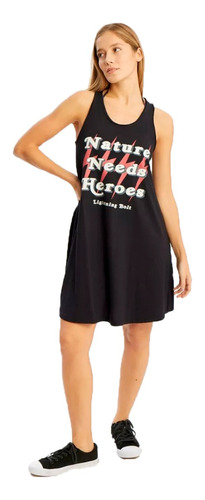 Vestido Lightning Bolt Lifestyle Mujer Nature Heroes Neg Blw