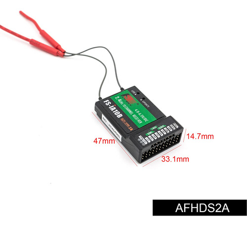Receptor Rc Flysky Fs-ia10b De Doble Antena 10 Canales
