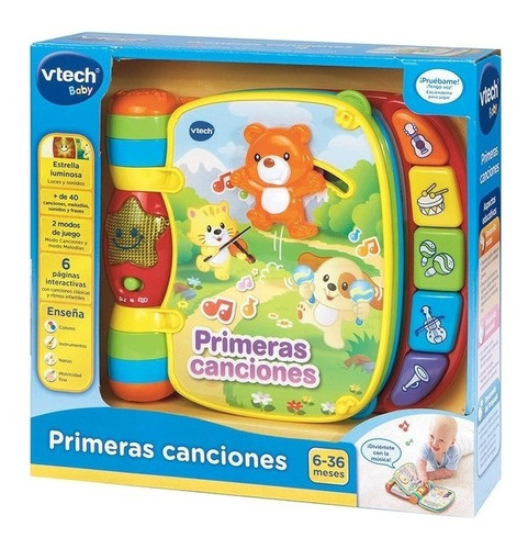 Vtech Libro Musical Primeras Canciones 16722 Pido Gancho