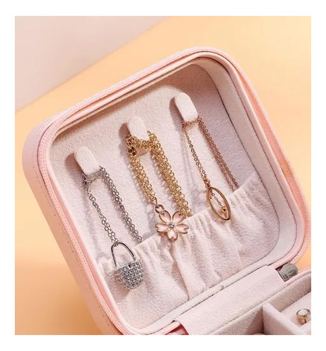 Imagen 3 de 5 de Joyero Pendientes Collar Anillo Caja De Almacenamiento 3piez