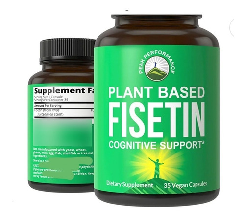 Fisetina Fisetin   100mg Antioxidante Vegana