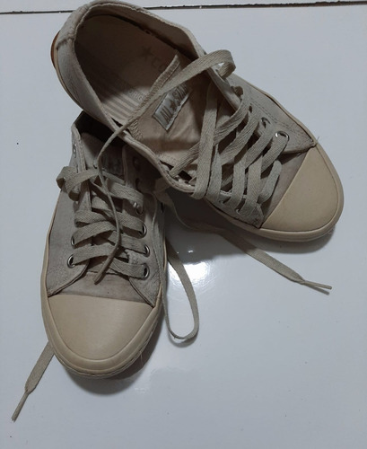 Tênis Converse All-star Inteiríssimo, Pouco Uso, Tecido Cru