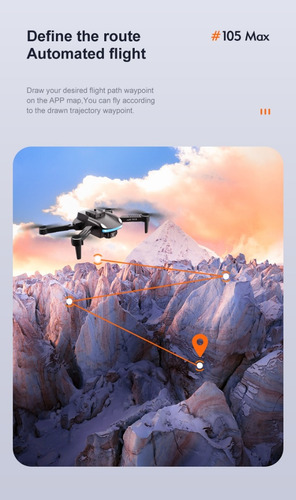 Drone K105 Max Plegable Wifi Fpv Detección De Obstáculos