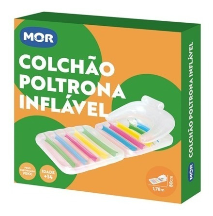 Imagem 2 de 3 de Colchão Poltrona Boia Inflável P/ Piscina - Mor