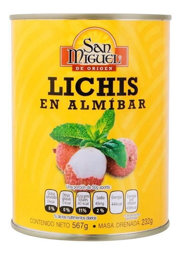 Lichis En Almíbar San Miguel 567 G