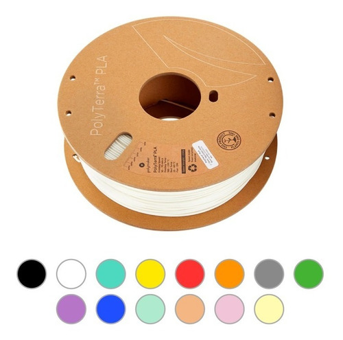 Filamento Pla Polyterra Polymaker 1.75 Mm (colores Pastel)