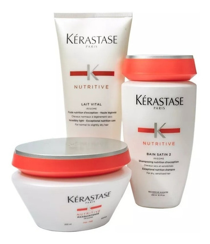 Kerastase Kit Nutritivo Shampoo + Acondicionador + Mascara