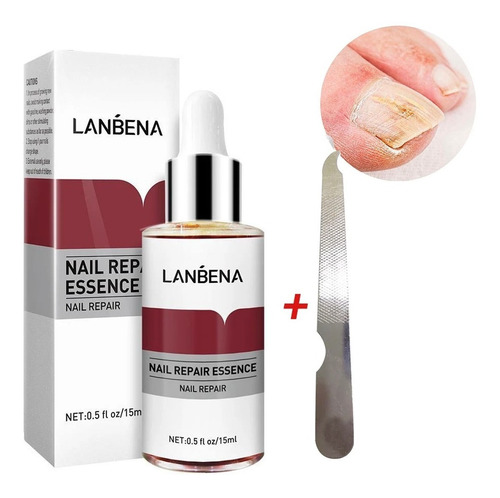 Set 2pz Lanbena Esencia Reparadora Uñas Y Removedor Uñas