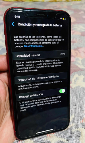 iPhone XR 64 Gb Rojo (Usado)