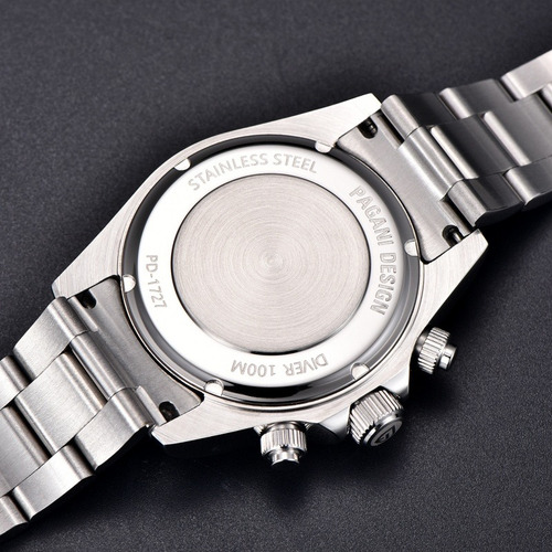 Pagani Design Reloj Hombres Cuarzo Luminoso Impermeable