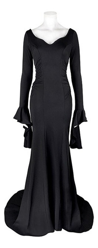 Vestido De Cosplay Addams Morticia Para Mujer, Estilo Gótico