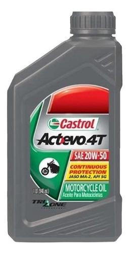 Aceite para motor Castrol mineral 20W-50 para motos y cuatriciclos de 1 unidad
