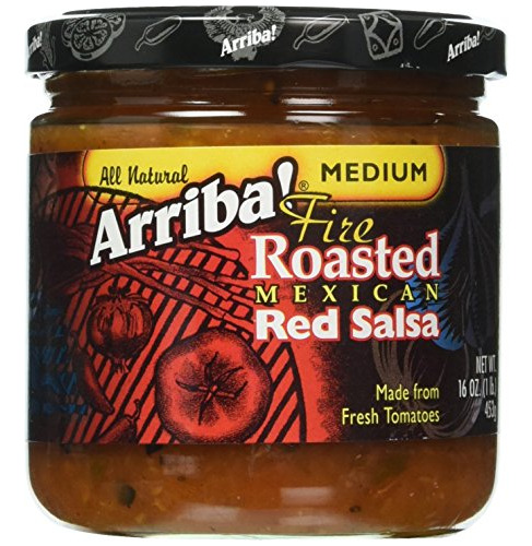 Rojo Salsa Asada Fuego Mexicana Media De 16 Onzas (paquete D