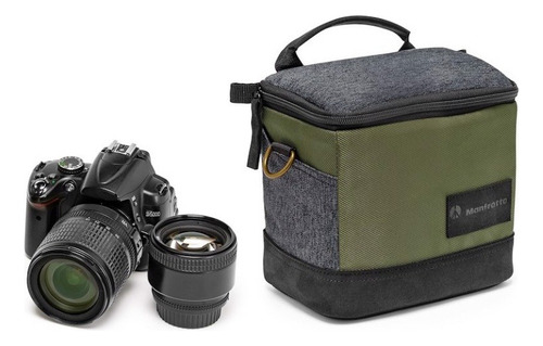 Bolso De Hombro Manfrotto Mb Ms-sb-igr Street P/ Dslr | Csc Color Verde musgo