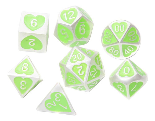 7 / Set Dados De Varios Lados Sólidos D4 D6 D8 D10 D12 D20