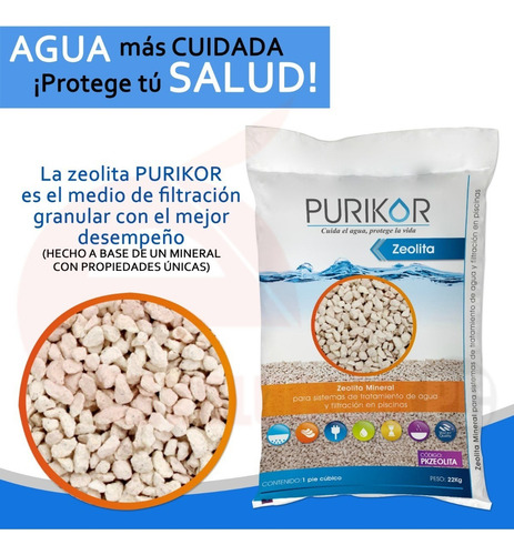 Zeolita Mineral 22 Kg Para Sistema De Tratamiento De Agua
